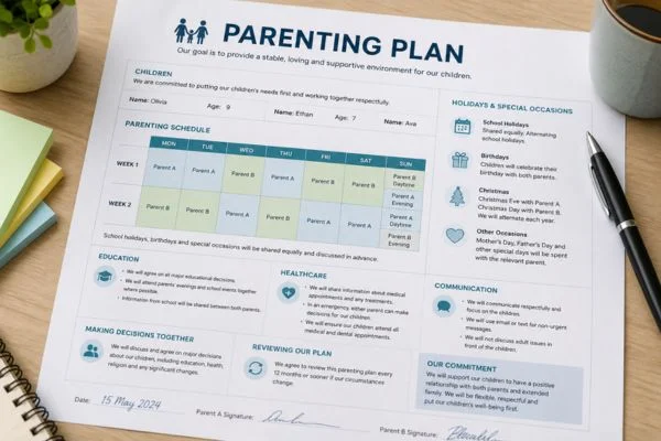 Understand parenting plans Stafford